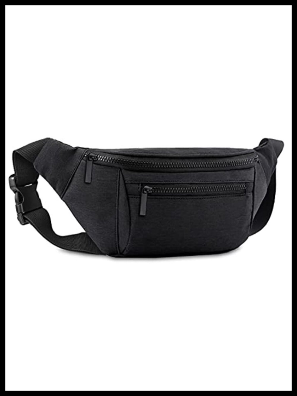 Fanny Pack Crossbody Waist Bag Nylon Travel Running Hiking 4 Pockets